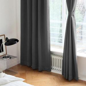 쉬즈홈 방한 방풍 디어 암막 아일렛 중형커튼 (2장)