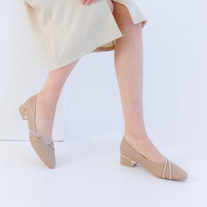 [정상가 159,000원] 엘칸토 여성 글리터 스트랩 펌프스 3cm LCWD18M313