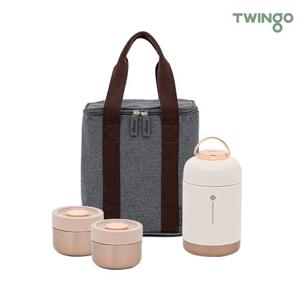 [TWINGO] 트윙고 뉴트윙클 죽통 보온도시락 1090ml 3종W세트