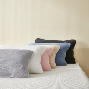 ★무료배송★ [샤이닝홈] 샤르르 휴이 오가닉 피그먼트 워싱 밴드 베개커버 50x70 [6컬러]