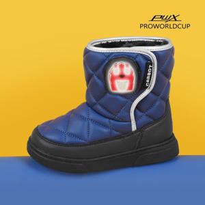 프로월드컵키즈 헬로카봇 러블 LED라이팅 털부츠(BU) 아동부츠 라이팅부츠 PWX