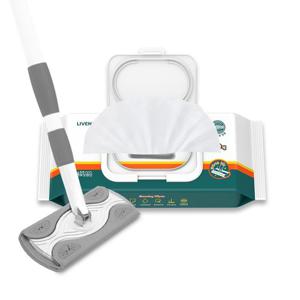 리벤스 막대걸레 + 오리지널 대형 캡형 물걸레 청소포 30매(30매 X 1팩)