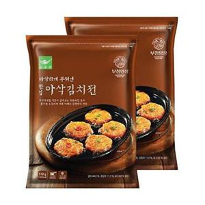 [사옹원]부침명장 바삭하게 부쳐낸 한입 아삭김치전 510g 2개