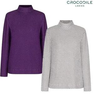 [크로커다일레이디]CLEWUW904 반넥 로고 프린트 이너 티셔츠