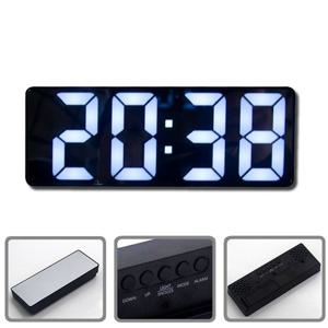원룸꾸미기 LED 디지털 스마트 사운드 멀티 알람 거울 탁상 시계 인테리어시계
