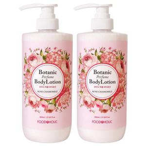 (1+1)푸드어홀릭 보타닉 퍼퓸 바디로션 로즈 캐모마일 800ml/향이좋은 대용량 바디밀크