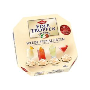 ★독일 초콜렛★EDLE TROPFEN 너트 과일 리큐어 화이트박스 초콜릿 250g Kir Royal, Bellini, Daiquiri, Pina Colada