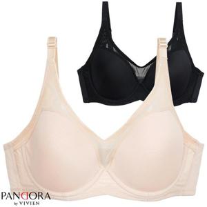 [판도라by비비안]시스루 파워넷 풀컵 빅사이즈 보정 브라 CDE컵 pbr7084