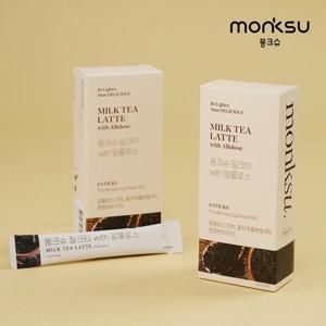 [몽크슈] 저당 밀크티라떼 알룰로스 원액스틱22gx8포 2박스