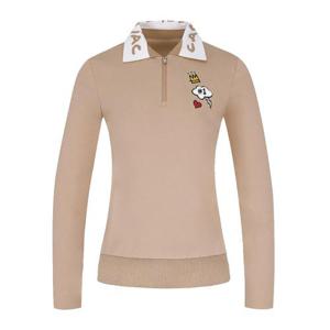 [까스텔바작](본사) 여성 빅카라 반집업 티셔츠_BGCWTS703BE_