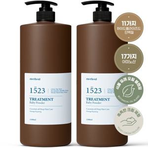 [1+1] 메르헨트 코코넛 대용량 트리트먼트 1500ml 베이비파우더향 미용실 단백질 헤어팩 두피