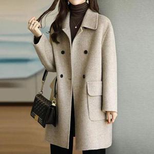 [몽벨리즈]프렌치플랫카라모직코트 mde2302539