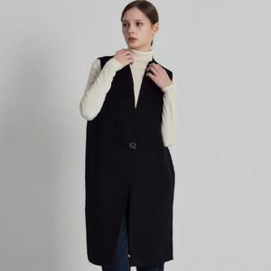 [르오트(LeOT)] 프리미엄 캐시미어 울블렌디드 버클 롱 베스트-사이즈 55~88까지