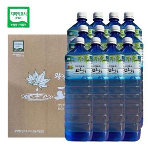 서울대학술림 관리 광양 백운산 고로쇠 수액 100% 1.5L x 12병 무첨가 산지직송 선물