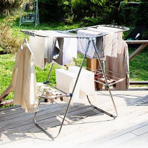 [국내생산] 대용량 스테인레스 빨래건조대 4단 후크형 대형