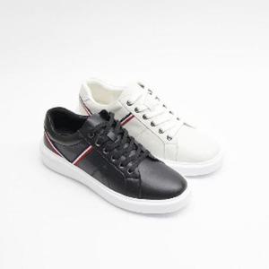 남성 가죽 가벼운 스티치 스니커즈 남자운동화