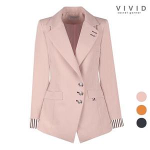 [비비드 시크릿가너]VIVID 여성 모던 소매배색 봄가을 정장 자켓