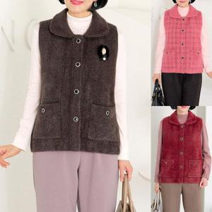 [엄마옷 로즈맘] 윤안인조소프트밍크니트조끼