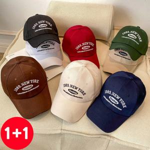 (9900원+무료배송) 1989뉴욕 여성 봄신상 야구모자 1+1