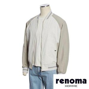 갤러리아_레노마 SS 스트레치 베이지 배색 블루종 점퍼 RQIMBU10A