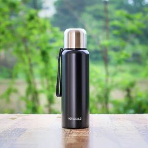 핫앤콜드 듀얼 진공 보온병 피크닉 등산 커피보온병(800ml) (블랙)