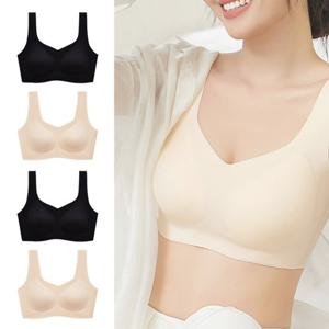 네게로 가볍고 부드러운 쫀쫀한 노와이어 코튼 컴 몰드 브라 4종세트