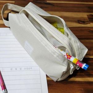 [JHQRB79D_4A]2단 필통 학생 지퍼 필통 큰필통