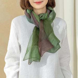 [디얼마미][디얼마미] 소담 울 실크스카프 / 중년 여성 엄마 한복 봄 여름 쁘띠 롱