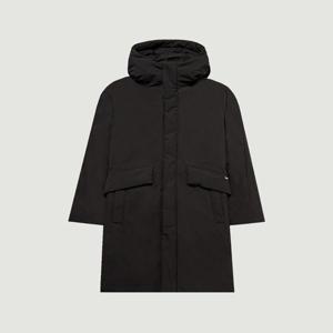 [행텐]덕다운 후드 스트링 롱패딩_블랙_CA