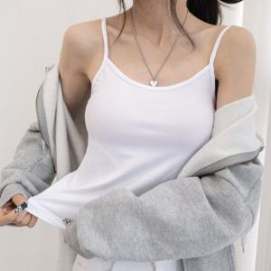 [1+1] 면스판 캐미솔 끈나시 편하고 부드러운 촉감의 기본 나시