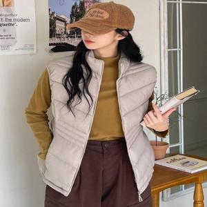[시노코]슬림 라인 패딩 조끼