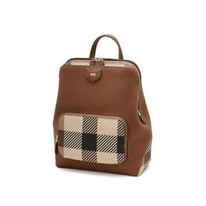 갤러리아_DCBA6E680W2 닥스 브라운 체크배색 소가죽 백팩
