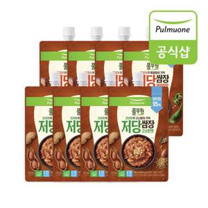 풀무원 저당쌈장 고소한맛 180gX4개+매콤한맛 180gX4개