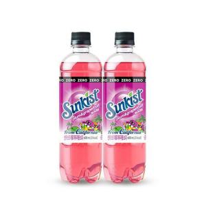 썬키스트 제로 자두자몽 소다 600ml 24개