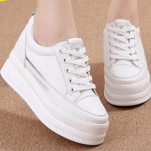 여성 키높이 운동화 7cm 속굽 웨지 스니커즈 2컬러 WFJL5T6