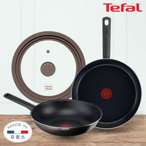 [역시!테팔!] 티타늄 프라이팬 3P 세트(팬28cm+웍 28cm+뚜껑 28cm)