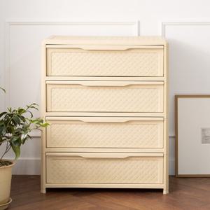 [특가추천/무료배송]비비 와이드형 4단서랍장