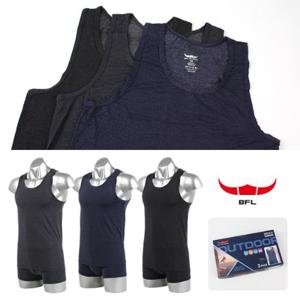 [BFL] 인생라인 남성 사방스판 인팅런닝 3종세트 (1602)