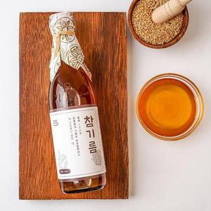 순수 통참깨 저온압착 참기름350ml 3병