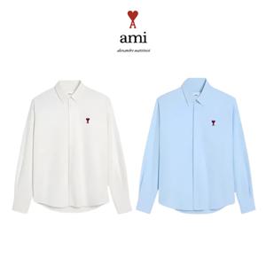 [Ami] 아미 남녀공용 셔츠 스트라이프/옥스퍼드