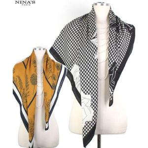 [니나스파리]캐시미어감촉 사각패턴스카프(N5S056)