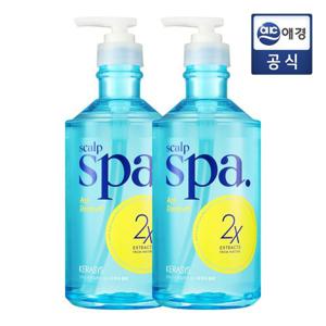 케라시스 두피스파 비등케어 샴푸 750ml 2개(아쿠아향  플로랄향)