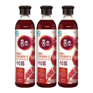 청정원 마시는 홍초 석류 900ml 3개
