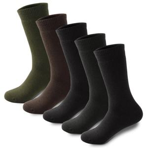 5켤레 제이케이sp 국산 겨울 방한 남성 면 통파일 군대 군인 양말 장목