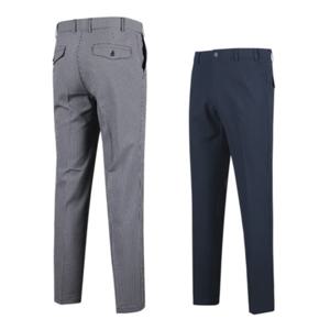 남성 여름 골프웨어 스판 체크 밴딩 데일리 골프바지 L030523M17