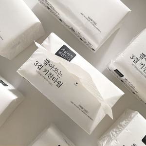 [가성비가브랜드다] The 도톰한 뽑아쓰는 3겹 키친타올 100매 9팩 / 천연펄프 먼지날림 최소화