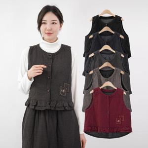 엄마옷 2온스 면생활한복 조끼 516BMN029 중년여성/50대/60대/마담/빅사이즈/할머니옷