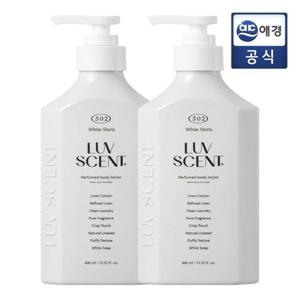 럽센트 바디로션 400ml 2개 플라워마켓 화이트셔츠