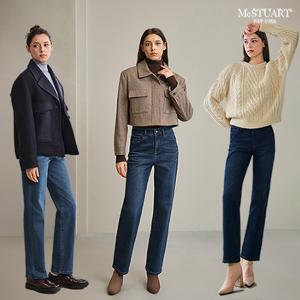 [맥스튜어트뉴욕] [방송에서만] 여성  릴렉스 스트레이트 데님 3종
