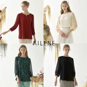 [런칭가77,000][엘렌느] 25SS 쉬폰 티블라우스 4종